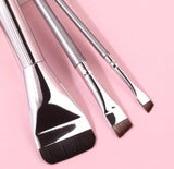 3pcs/set Blade Shaped Eyeliner Brush, Flat Foundation Makeup Brush，Ultra Thin Angled Brush, Portable Makeup Brushes Tool Set