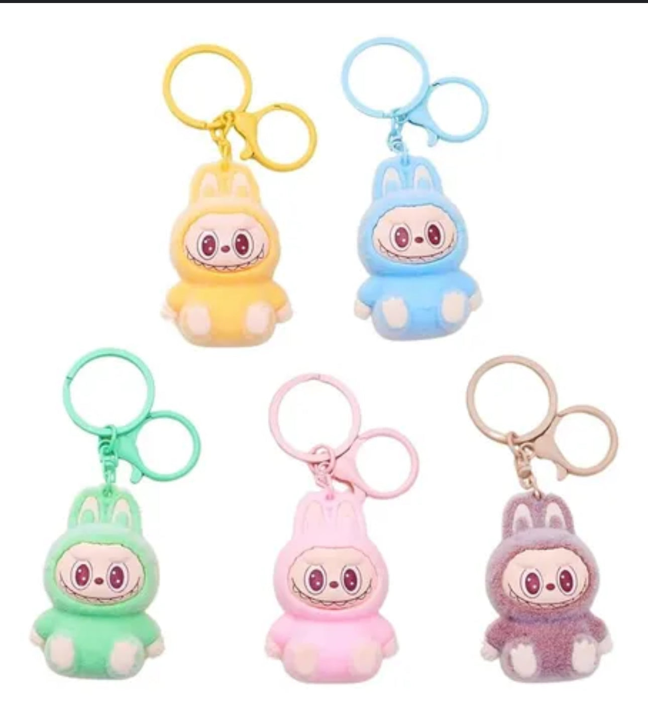 Pastel Labubu Keychain