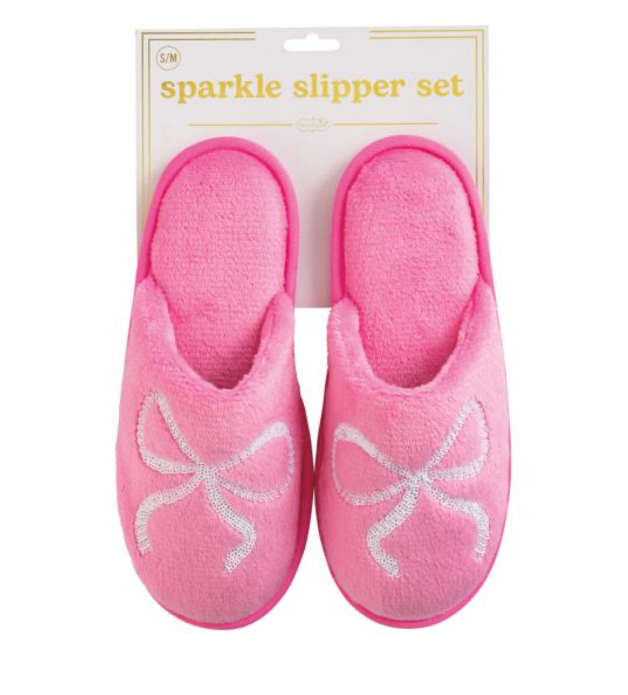 PINK SPARKLE SLIPPERS