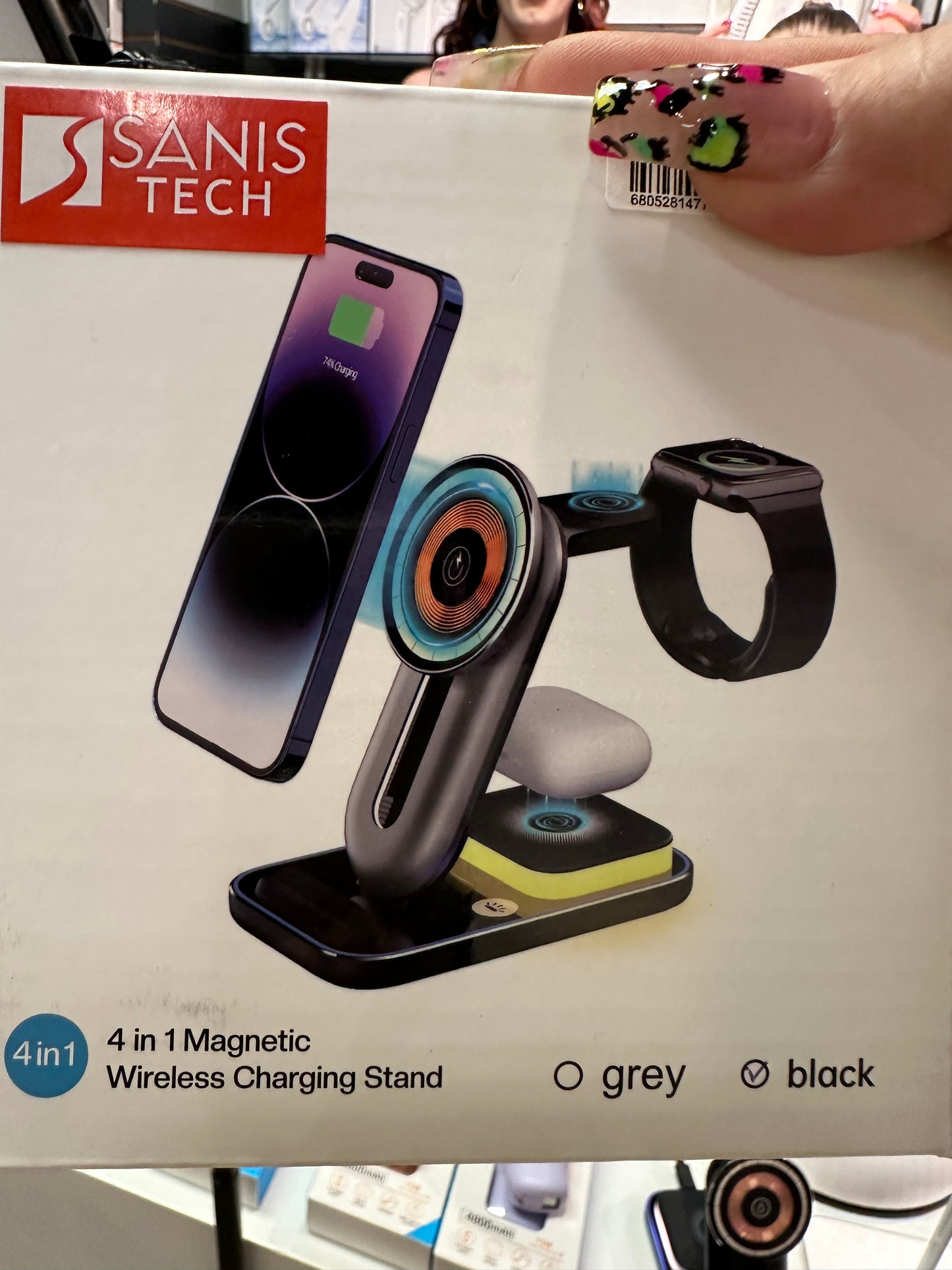Four in one magnetic wireless charging stand
