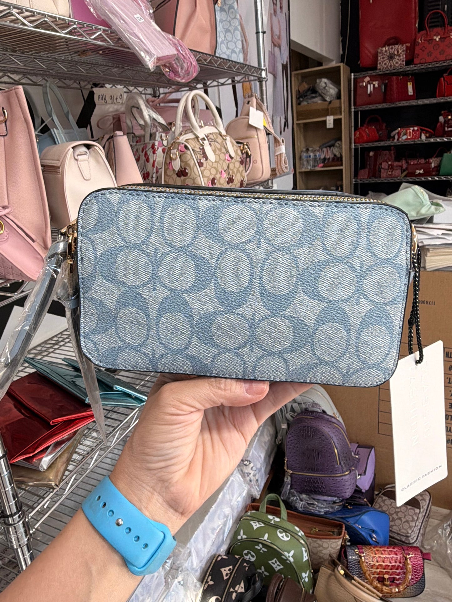 Crossbody blue