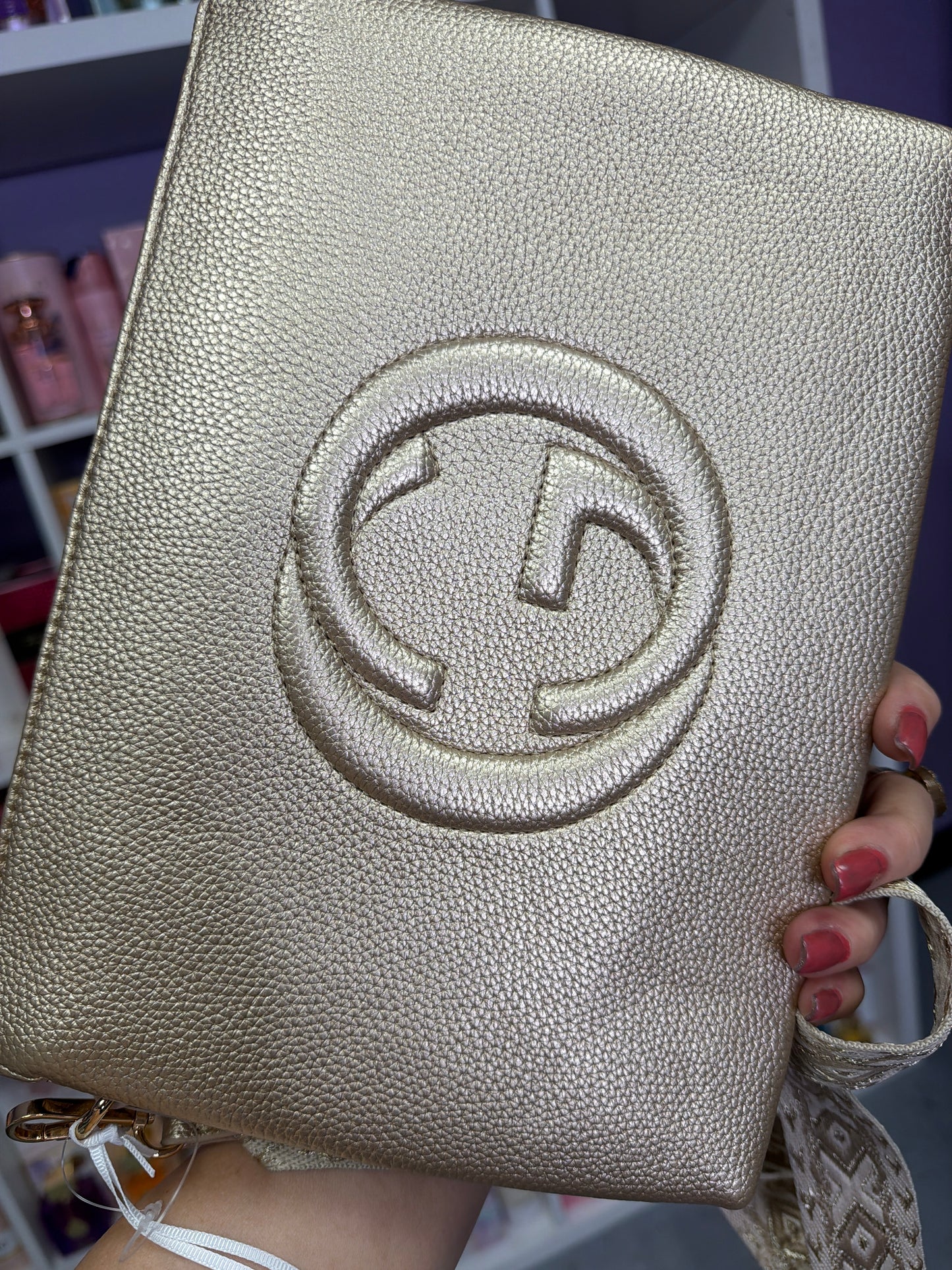 Gold GG Crossbody Labamba love