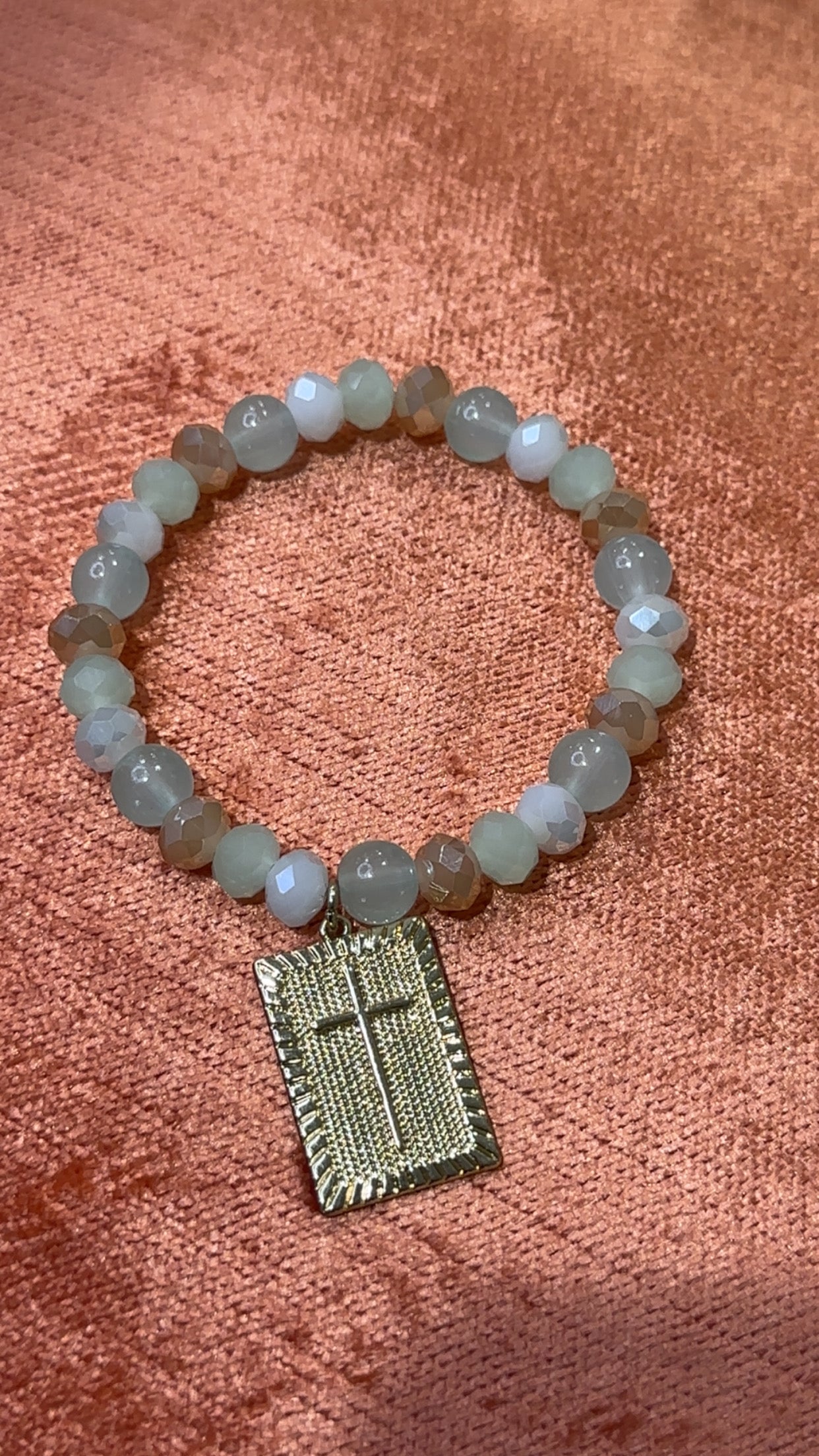 Gold Cross Bracelet