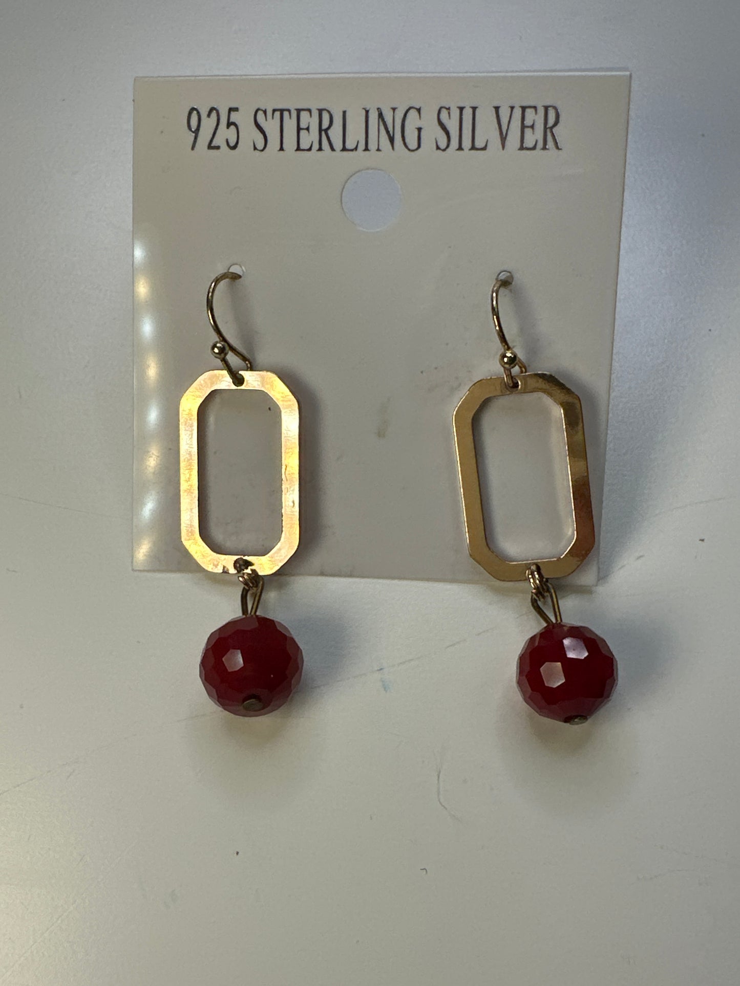 Red earrings