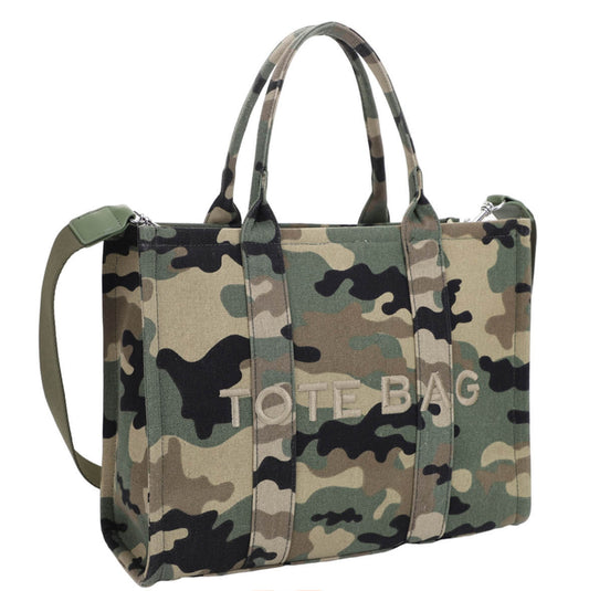 The Camo AND CHEETAH Tote Bag UW-31559C LARGE