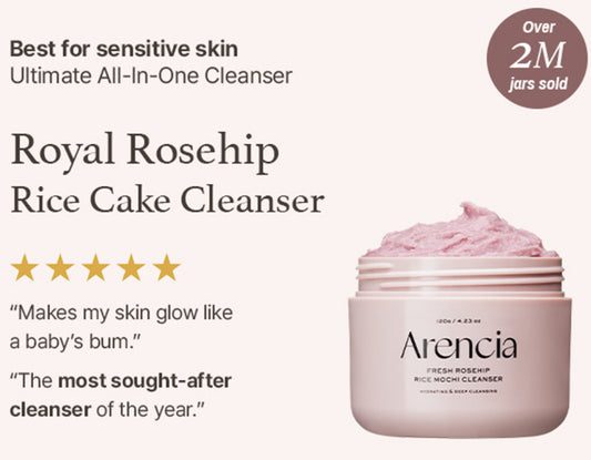 ARENCIA FRESH ROSEHIP RICE MOCHI CLEANSER 120G / 4.23 FL.OZ