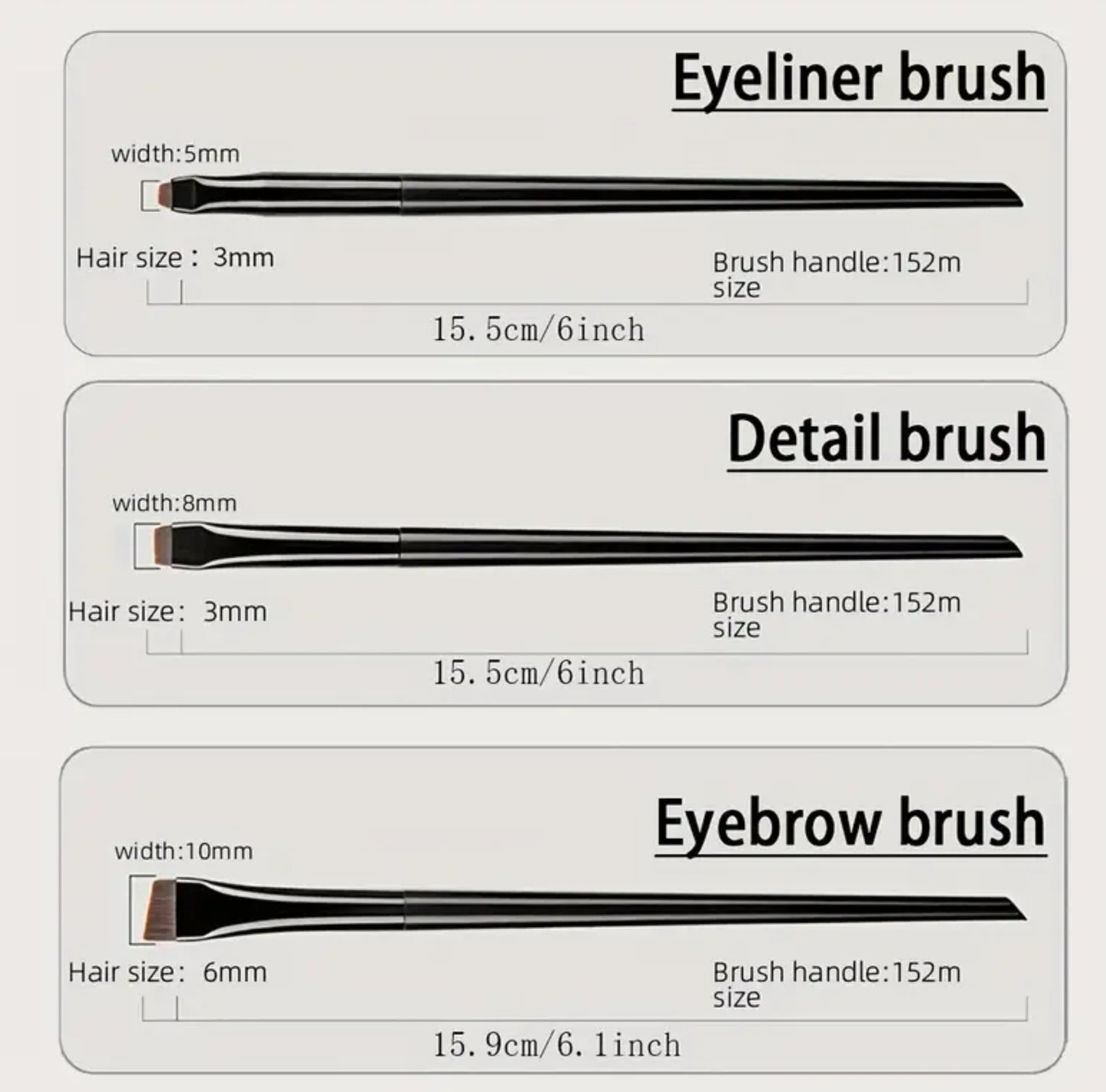 Ultra-Thin Eyebrow Brush Set