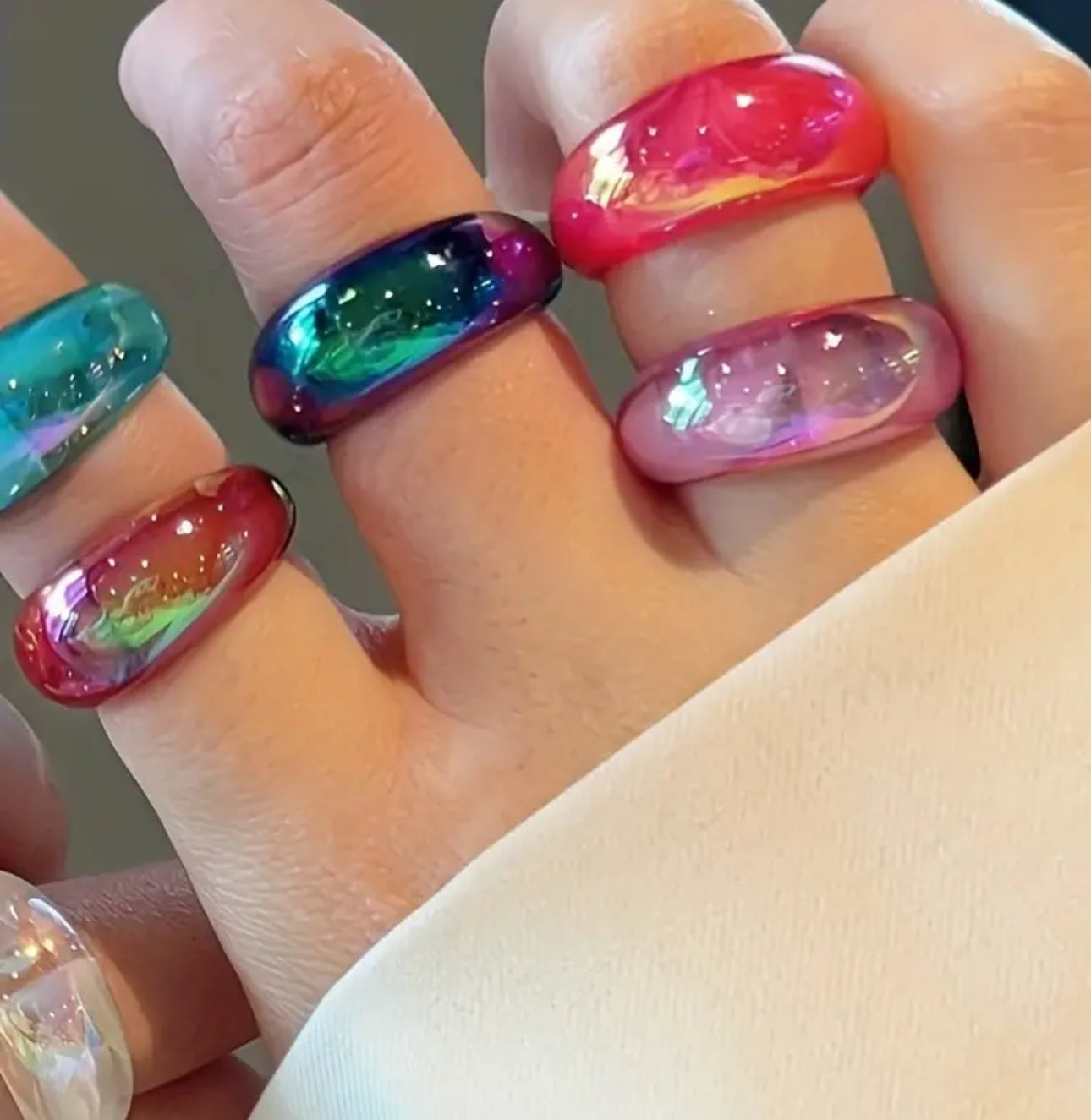 10 pcs Y2K Rings