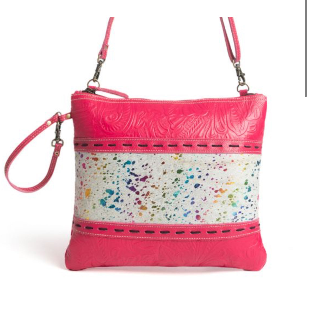 ROSA VERDE CANVAS & HAIRON BAG
