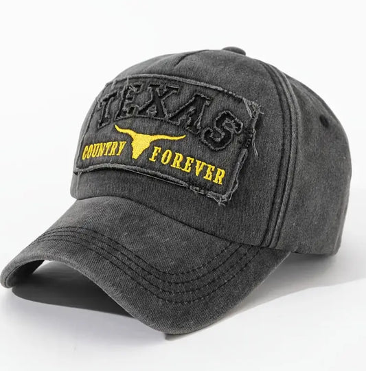 TEXAS-Country for Ever Hat -Black