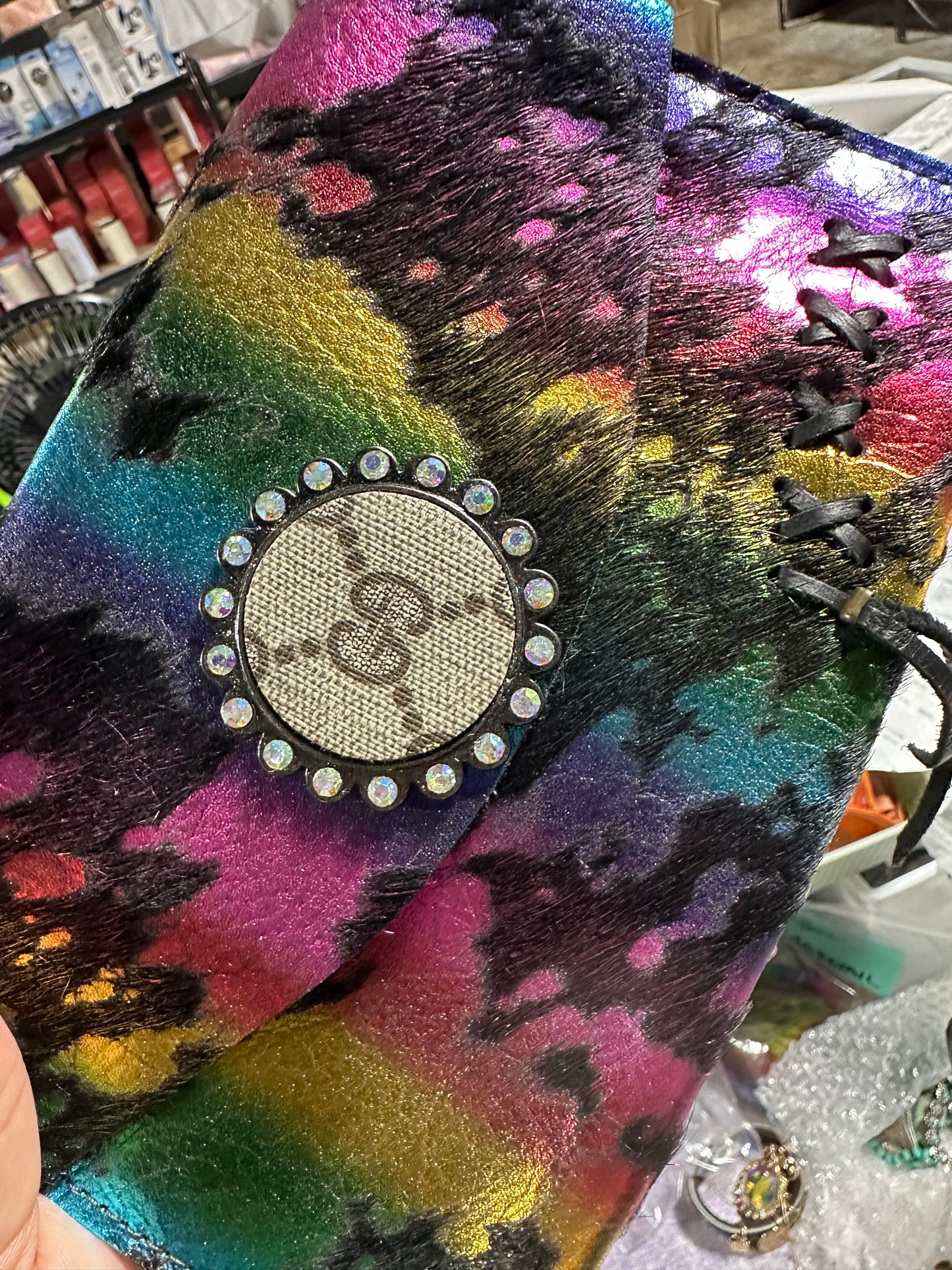 Rainbow GiGi wristlet