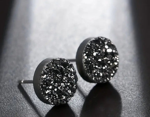 Black DiamondDust Earrings