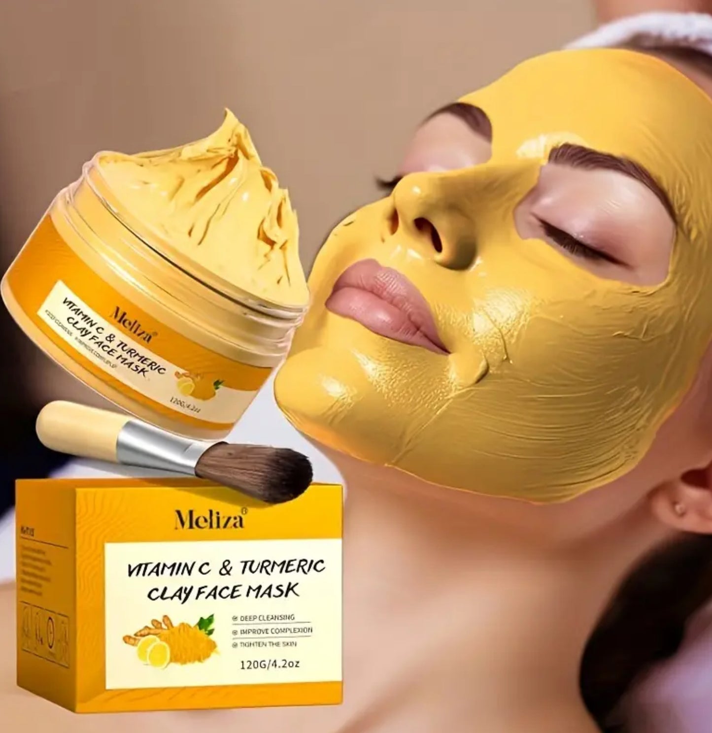 Vitamin C & Tumeric Clay Mask