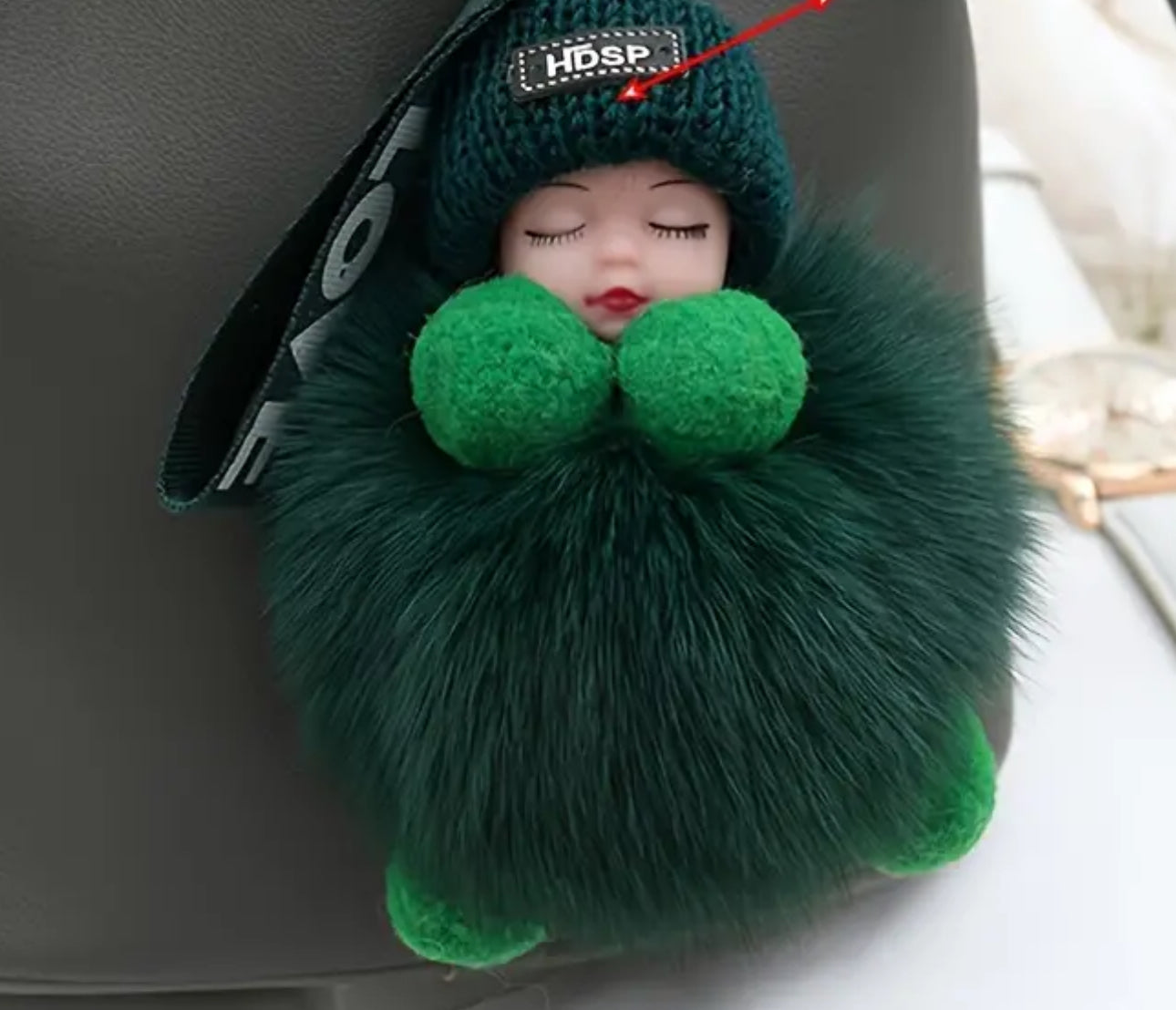 Sleepy Ruby Doll Key Chain