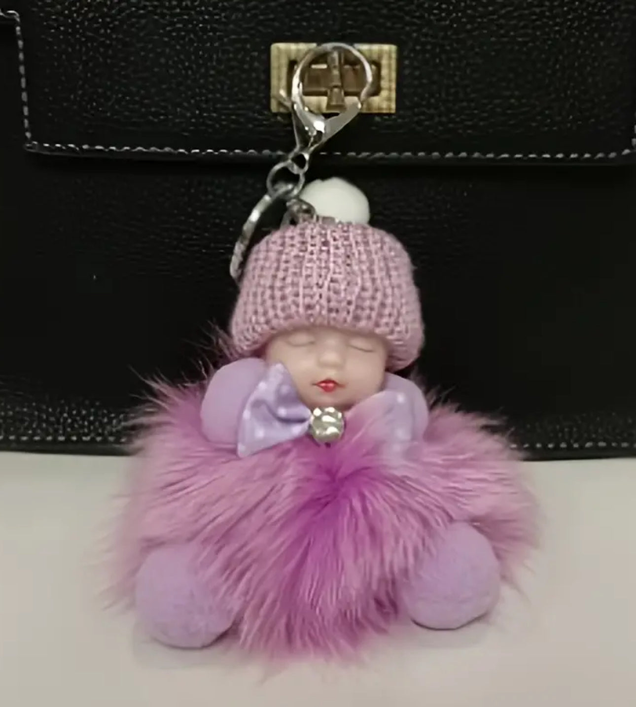 Sleepy Ruby Doll Key Chain