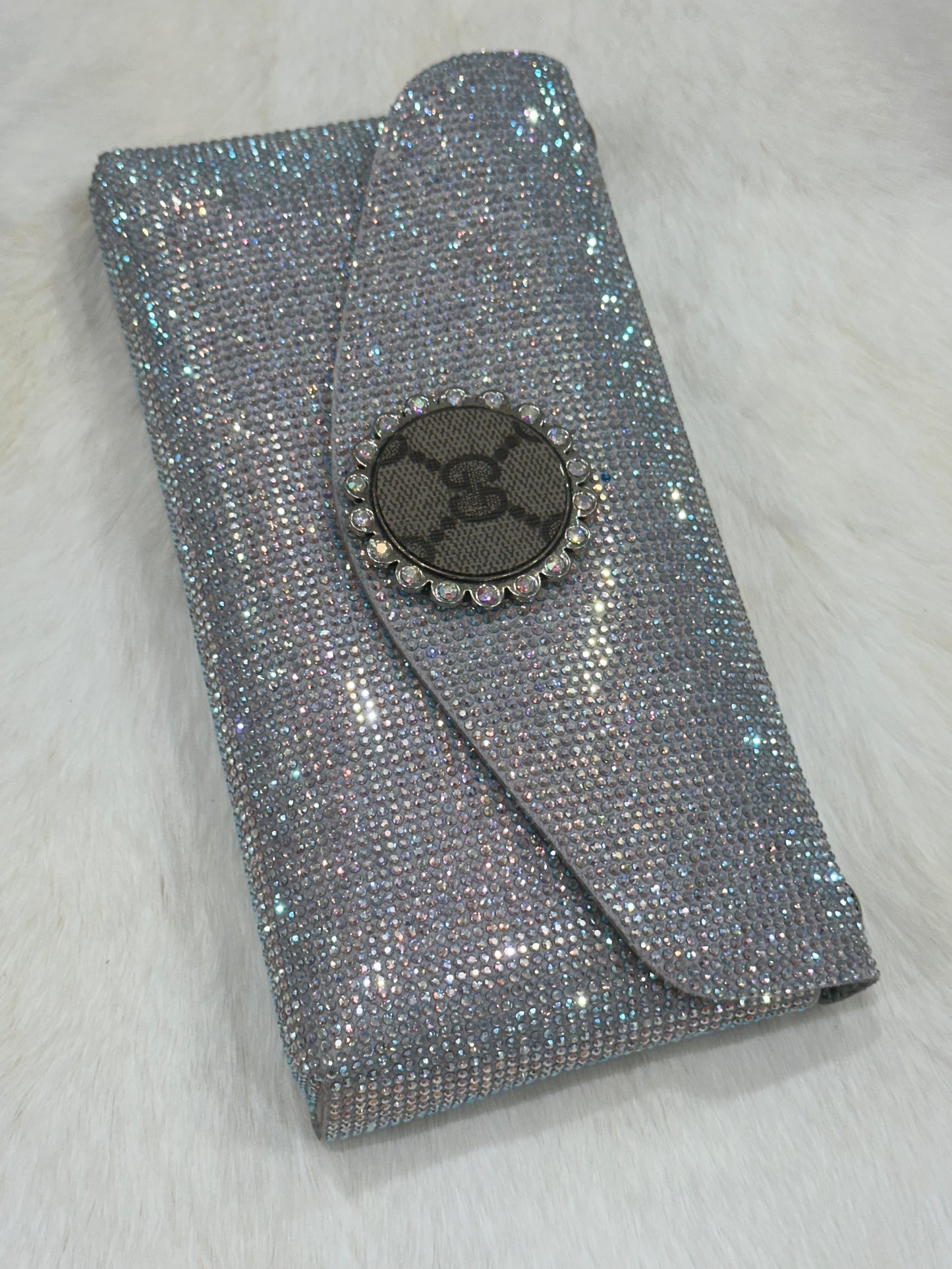 Silver GG Wallet-Clutch