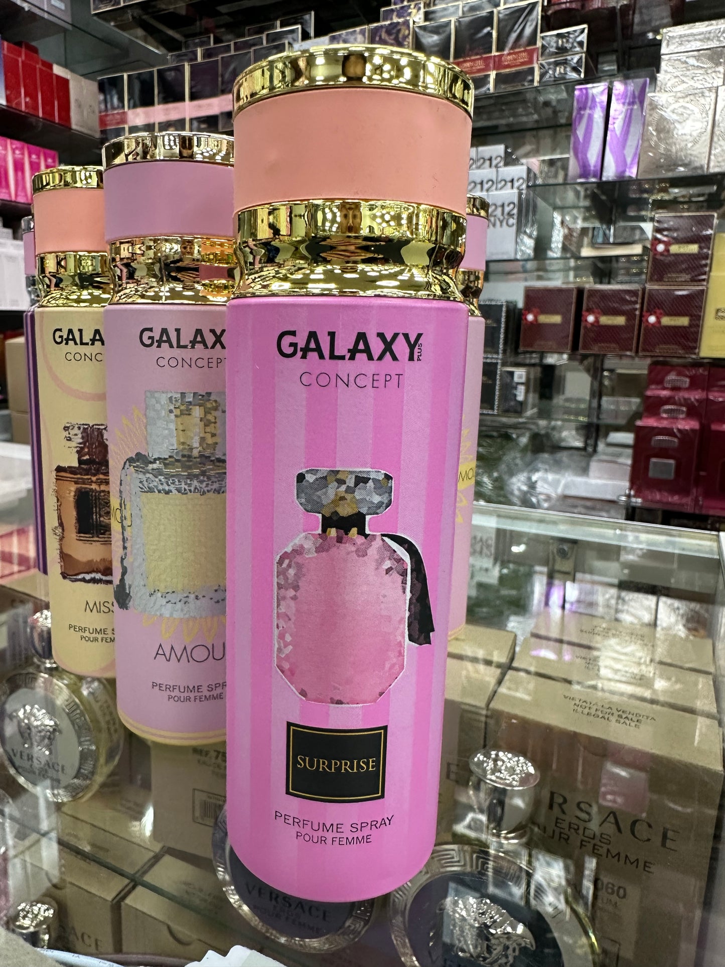 Galaxy concept, body spray perfumes