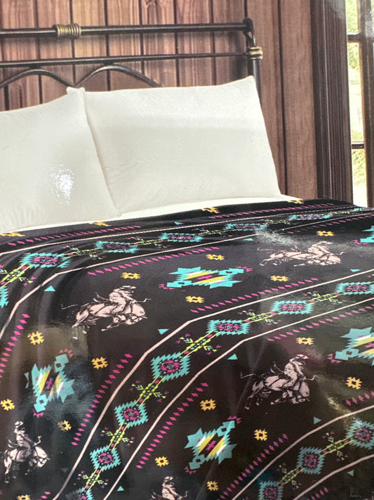 Black Uma Blanket- Queen