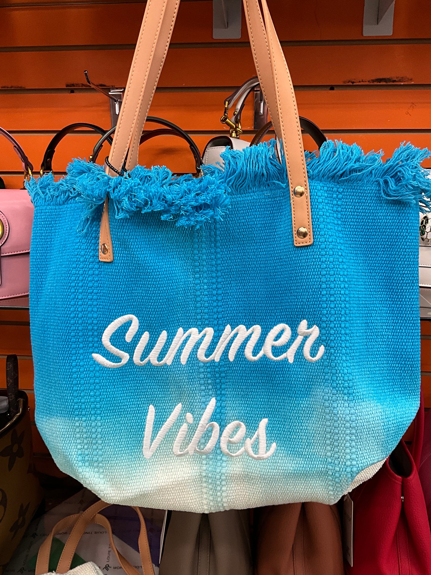 Summer Vibes Tote Handbag Purse Beach Totes
