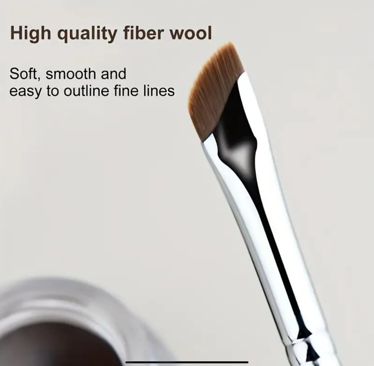 5pcs Brush Knife Edge Makeup Brush Liquid Eyeliner Brush Ultra Thin Fine Oblique Angle Flat Head Eyebrow Brush