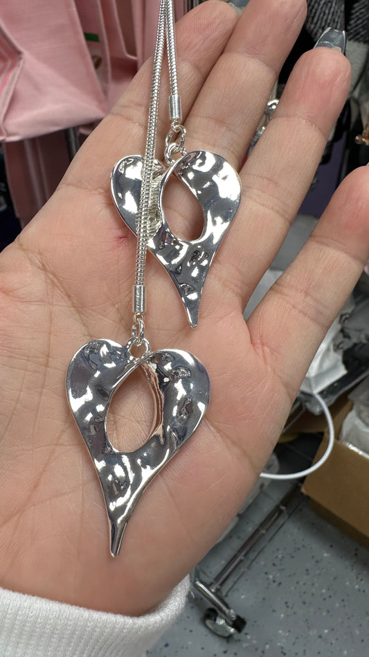 BIG DOUBLE HEARTS 💕 NECKLACE