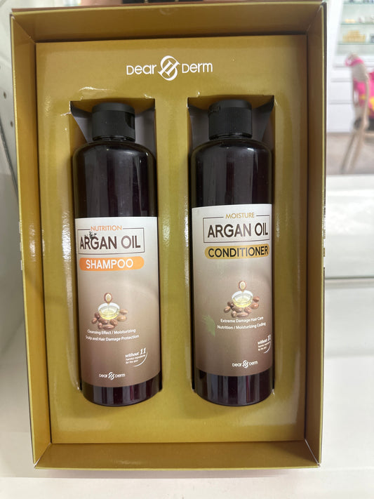 Argon oil, shampoo, and conditioner set