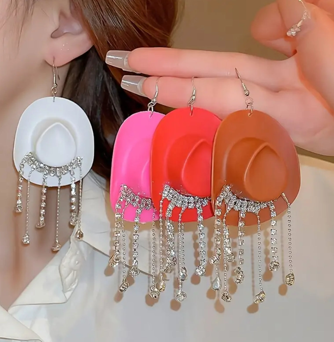 Western Cowgirl Earrings - Main Image