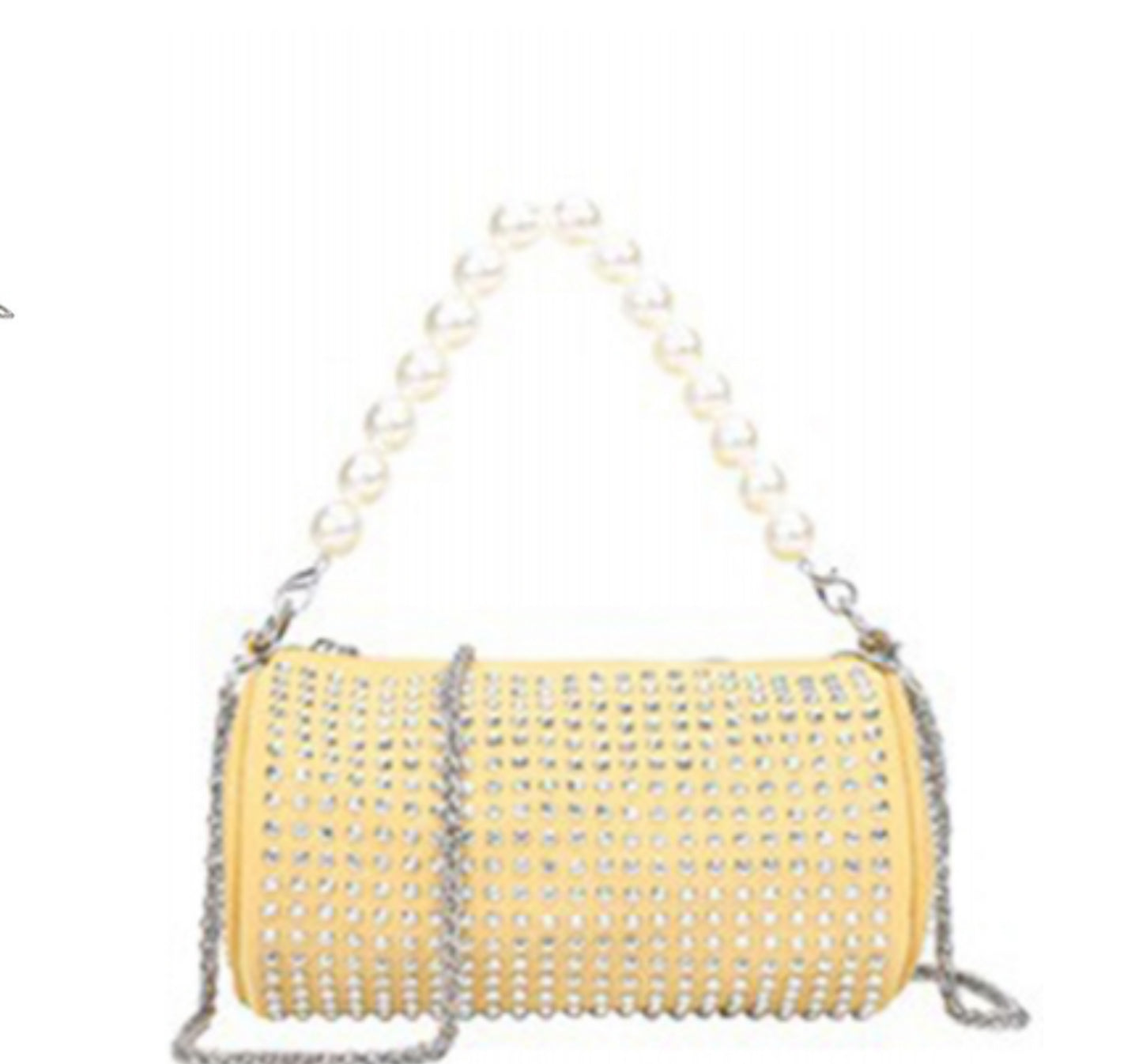 9037 Bling bag with exchangeable pearl handle