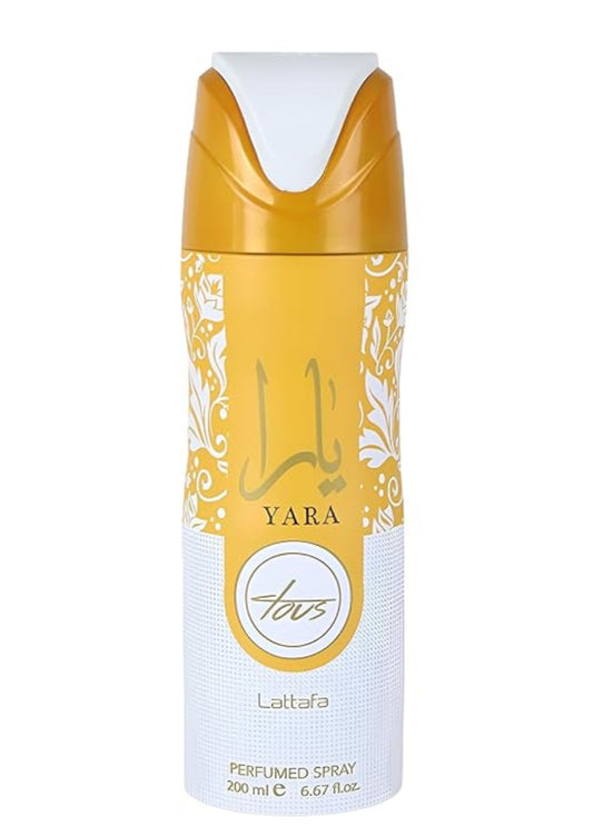 Lattafa Yara Tous – Fruity, Tropical, Gourmand, Musky – Perfumed Deodorant Spray for Women, 6.67 Ounce / 200 ml