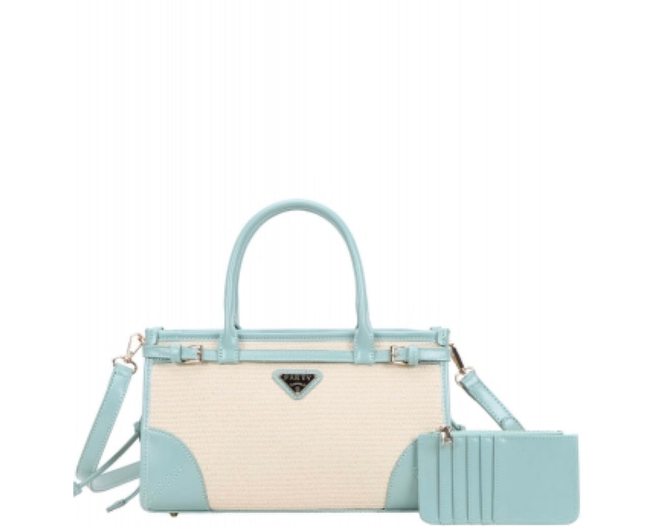 2in1 Woven Satchel Bag With Wallet CB-1187K