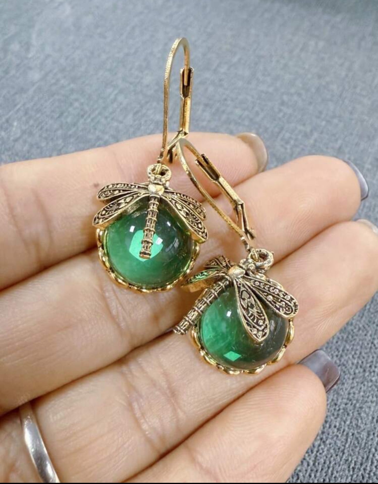Dragonfly earrings