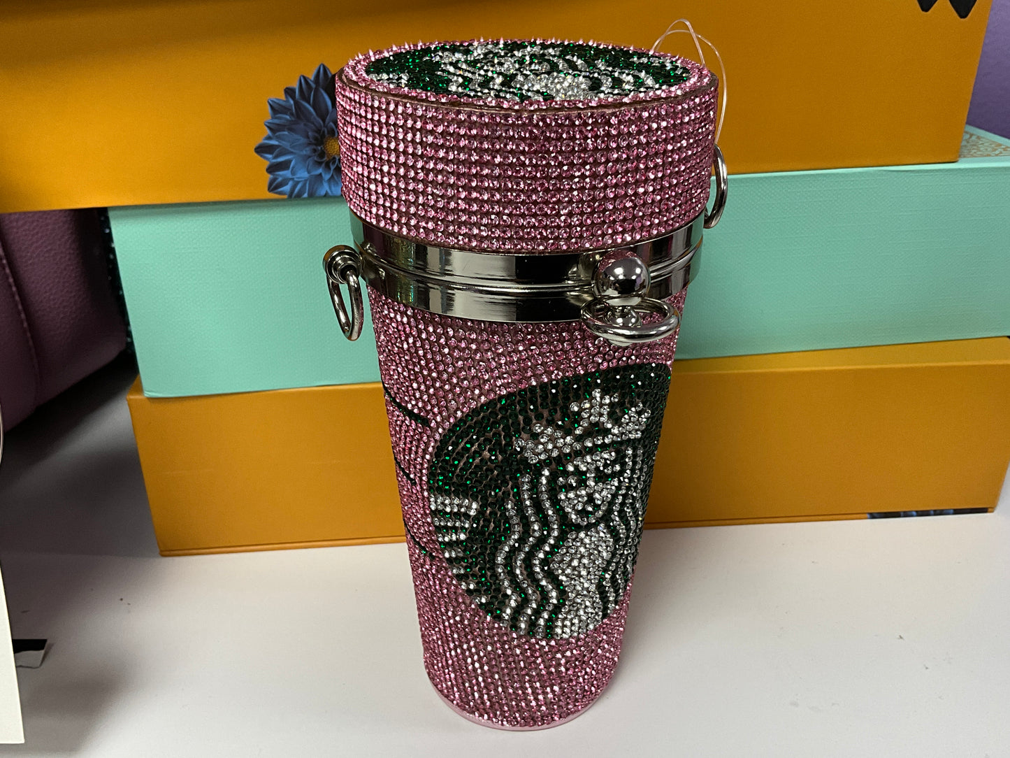 Rhinestone Coffee Cup Purse