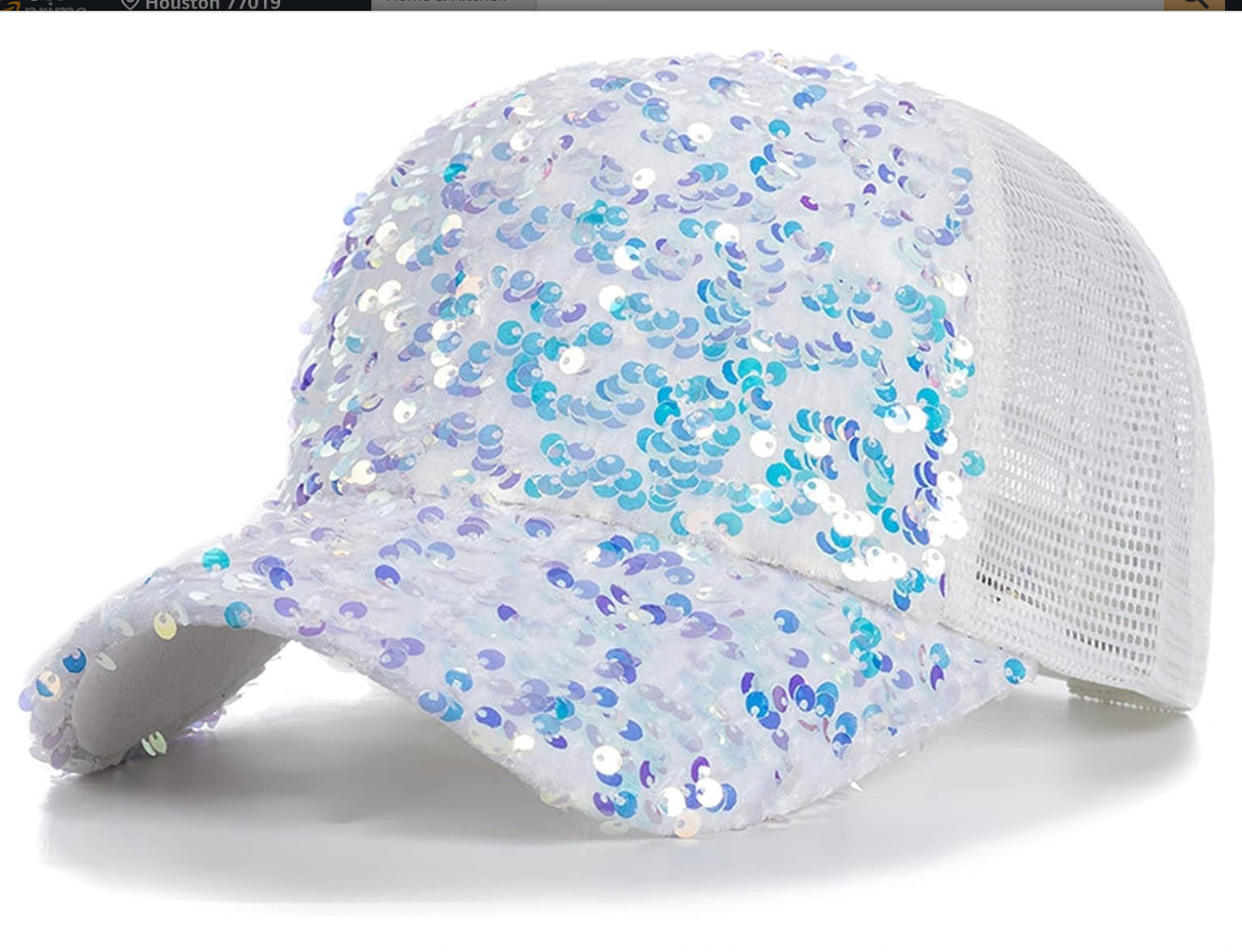 Sequined Baseball Cap
