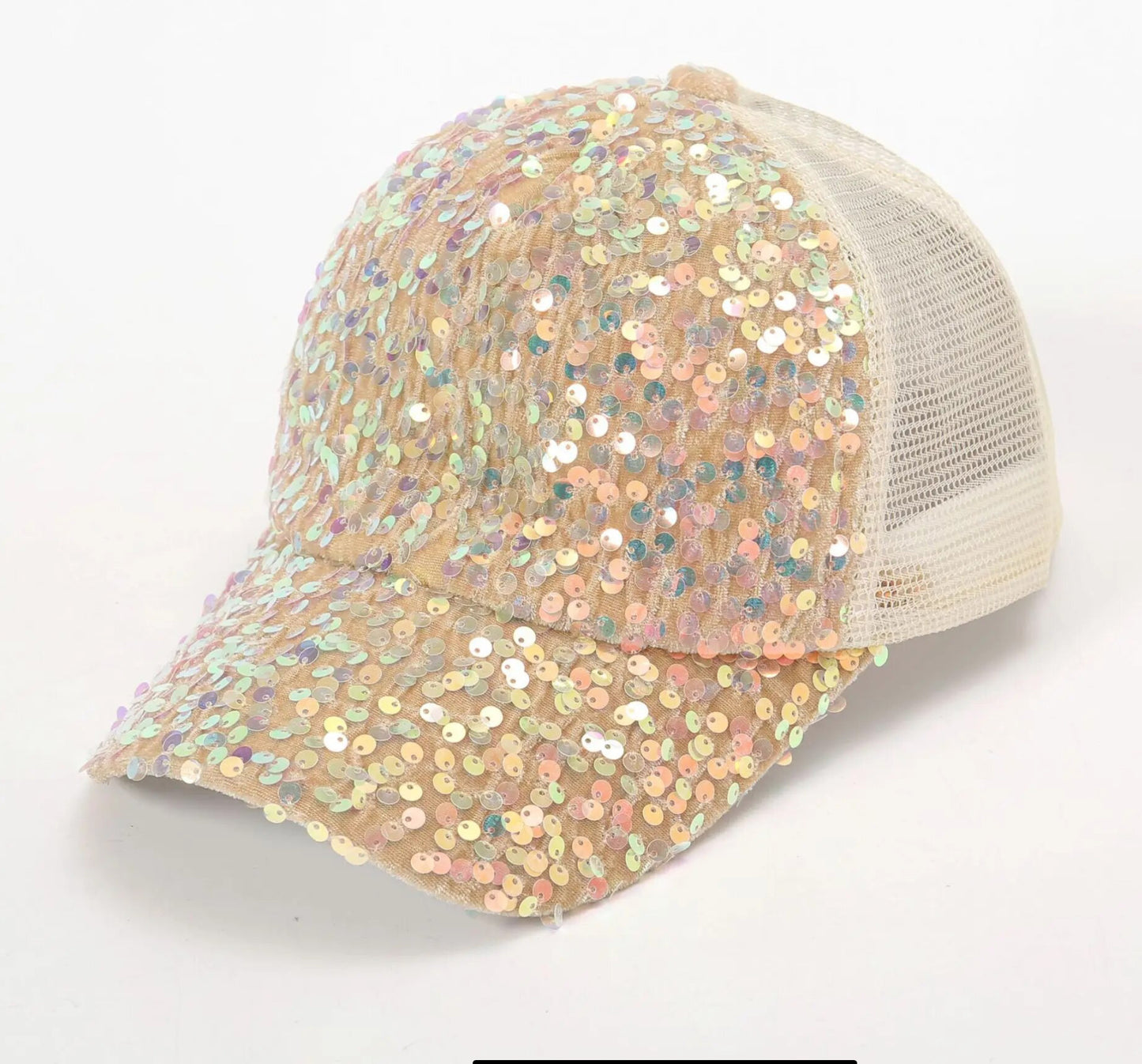 Sequined Baseball Cap