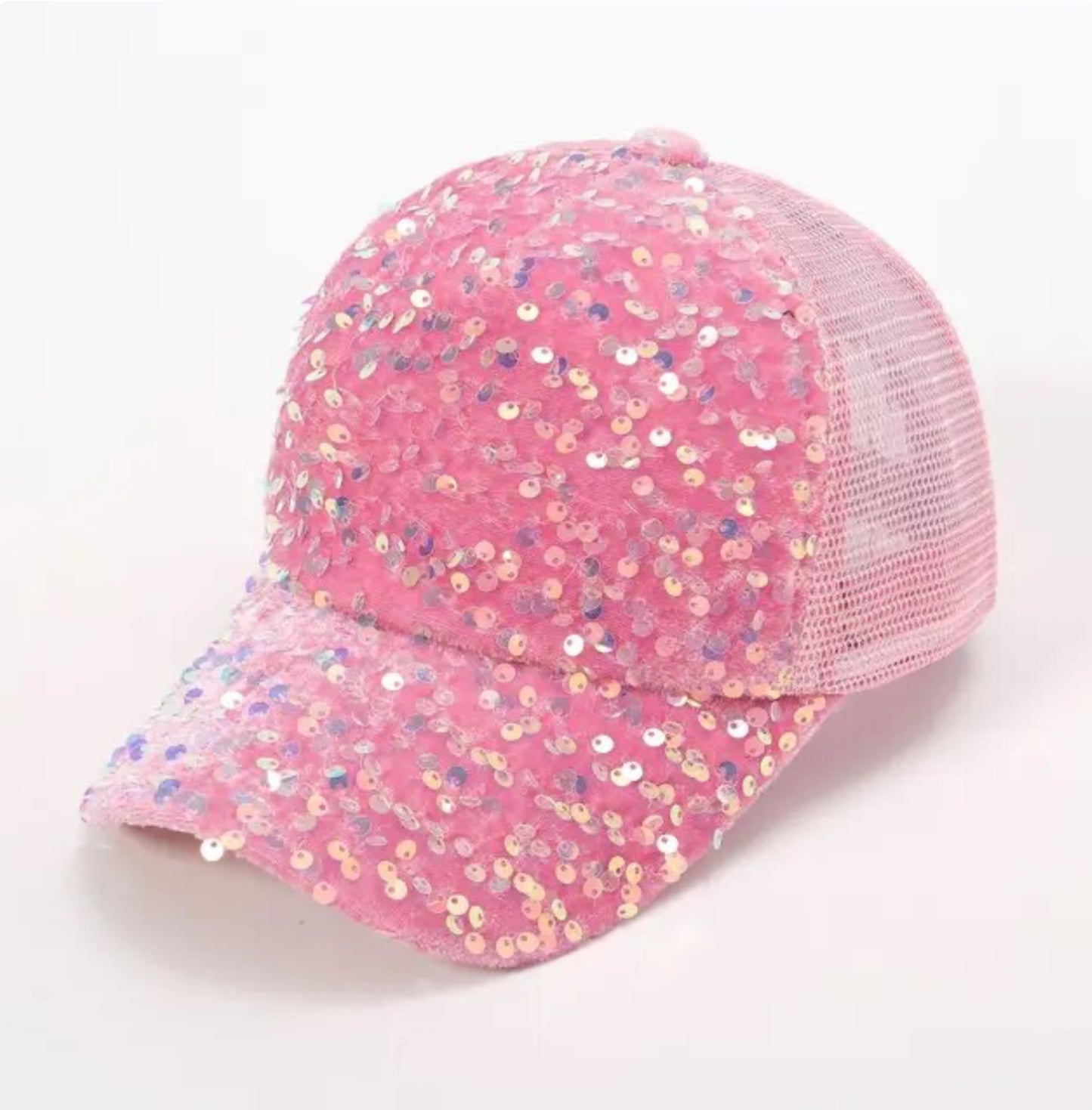 Sequined Baseball Cap