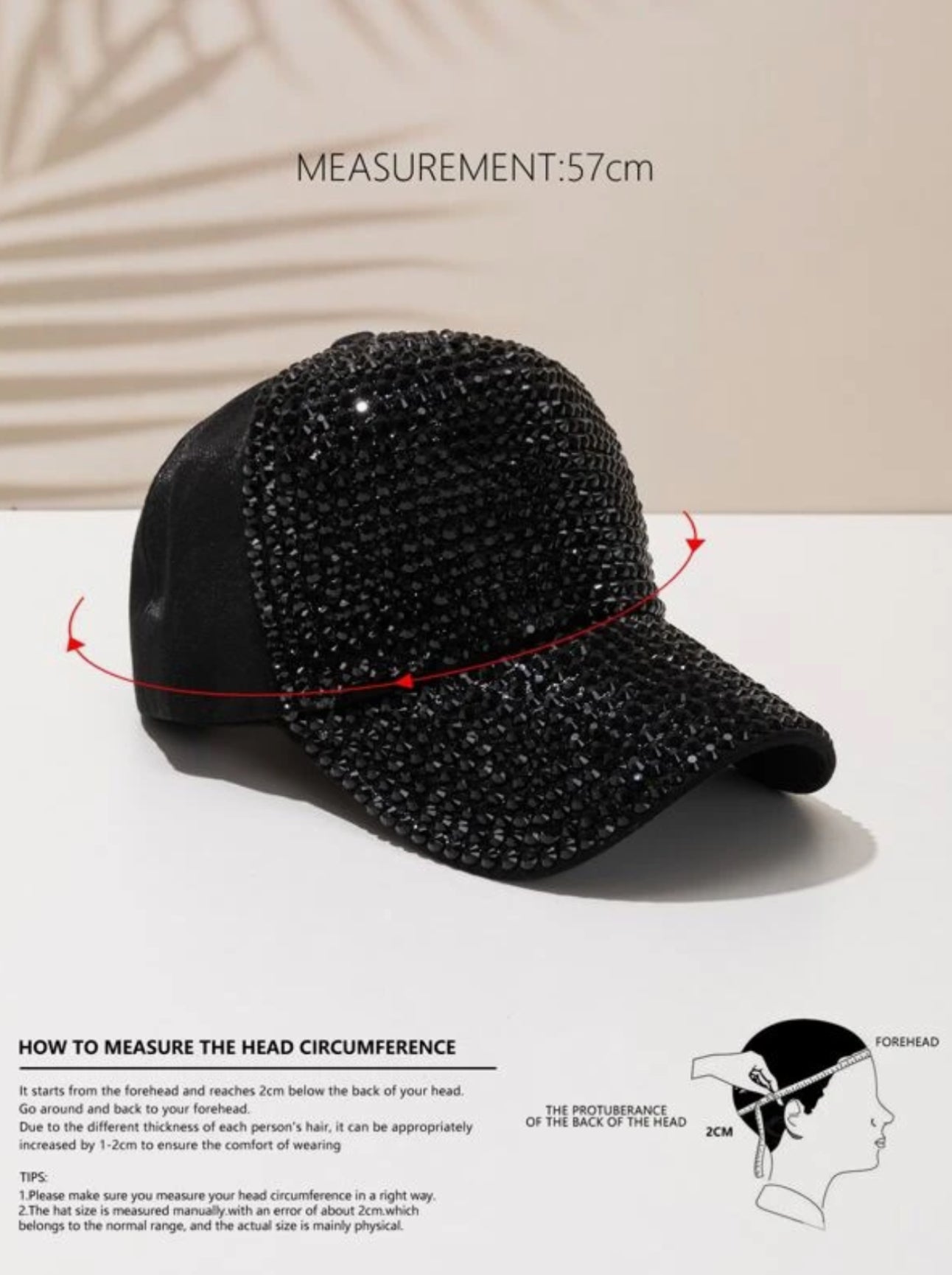 RHINESTONE BASEBALL -CAP
