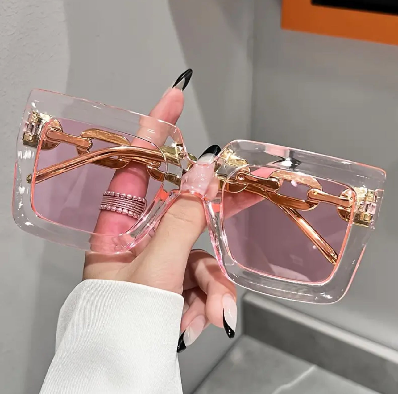 Square Chain Sunglasses