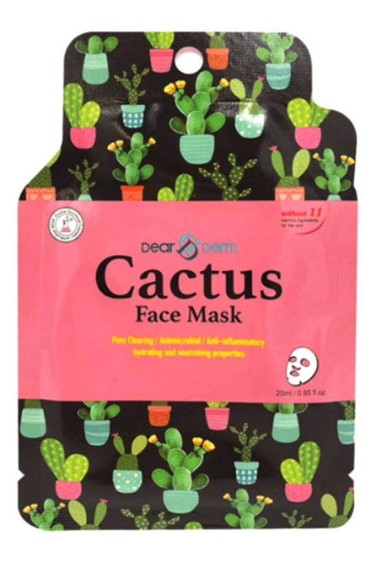 Dearderm Cactus Face Mask Sheet