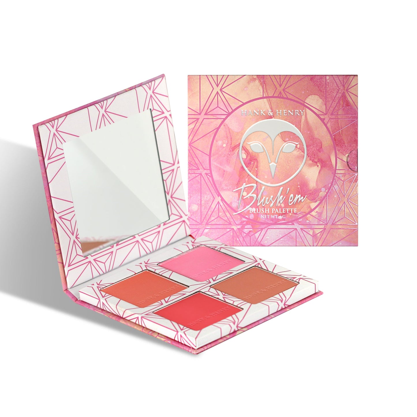 Light/Medium Silk Powder Blush Palette By @Hank&Henry