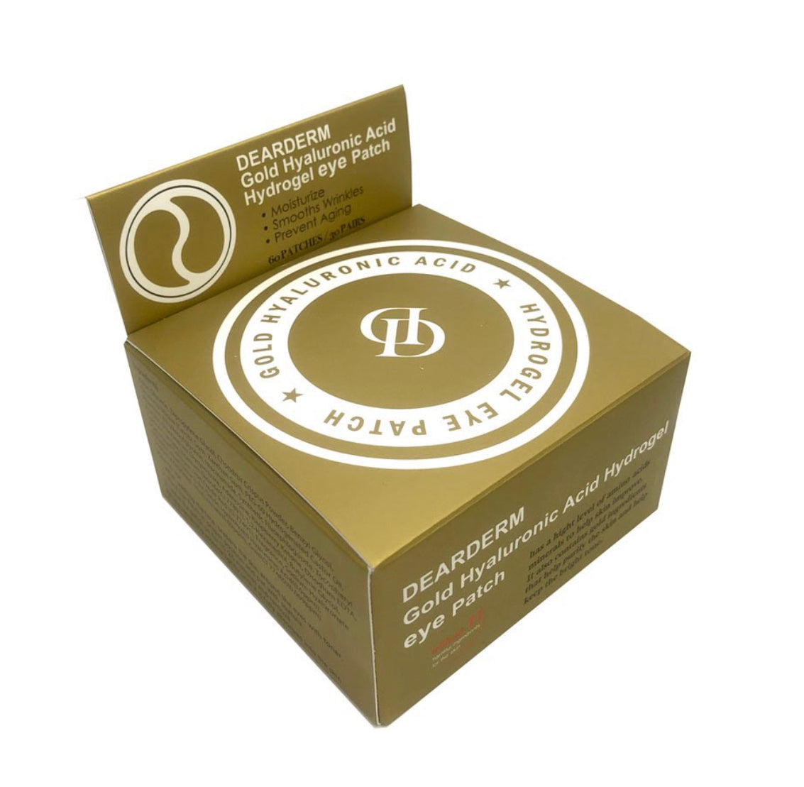 Dearderm Gold Hyaluronic Acid Hydrogel Eye Patch (60patches)