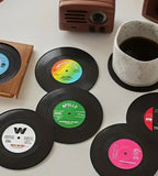 80's Vinyl Record Coasters