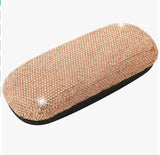 Sparkly Rhinestone Eyeglass Case Cute Handmade Hard Shell Glasses Box for Women