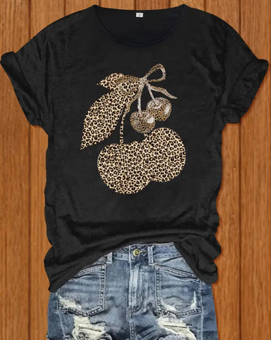 Leopard Cherry Shirt