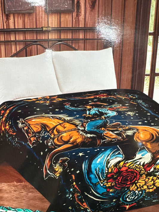 Limited Edition Cowgirl MIA - THROW BLANKET -Queen