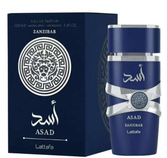 Lattafa Men's Asad Zanzibar EDP 3.4 oz Fragrances