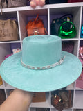 Flattop Hat with Rhinestones