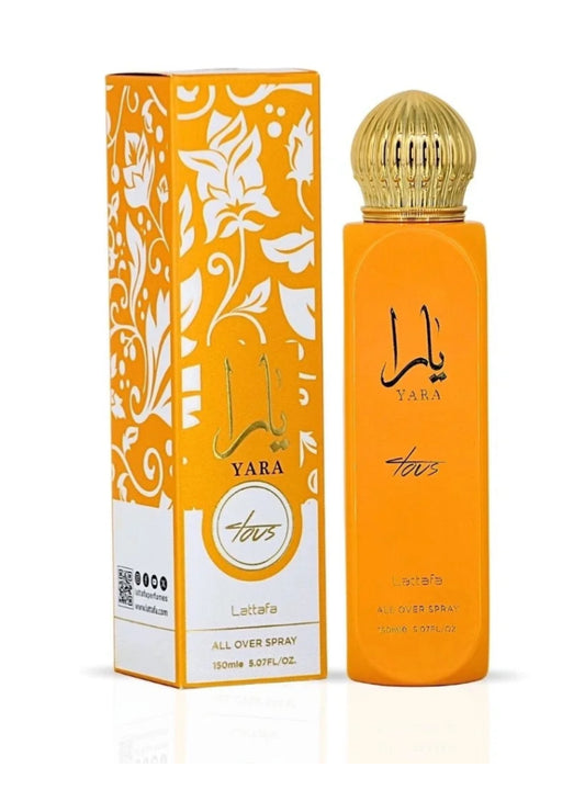 Yara Tous All Over Spray 150ml (5.07 oz) by Lattafa | A Tropical Hug in a Bottle