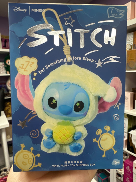 2025 Stitch Eat Something Before Sleep Series Plush Blind Box - Stitch Plush Hot