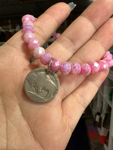 Pink buffalo Bracelet