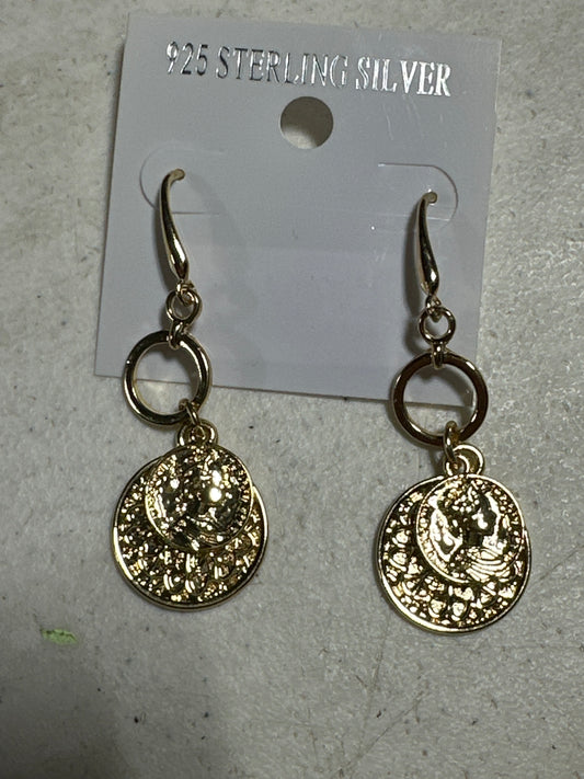 Gold Coin earrings